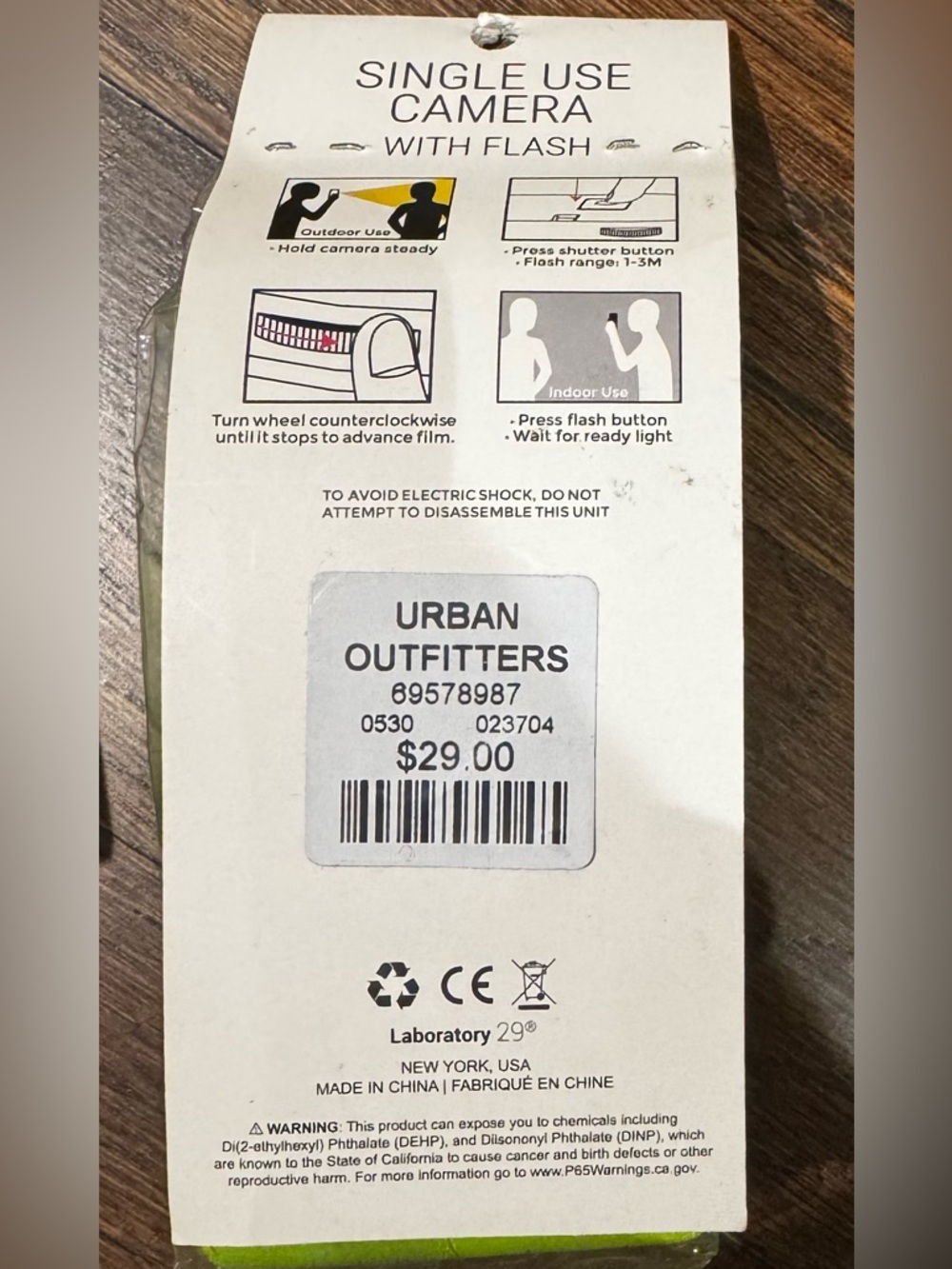 NWT Lime Green Single-Use Camera - Picture 3 of 3